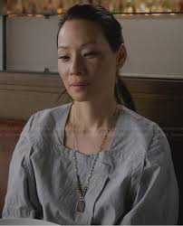 WornOnTV: Joan's light grey wide sleeve dress