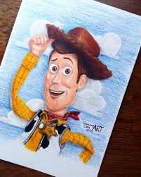 Sheriff Woody Toy Story Disney Style Drawing Woody Toy Story Sheriff Woody