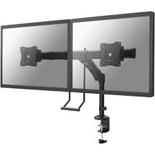 However, it can be difficult to find a good quality computer desk for two or more monitors. Newstar Full Motion Dual Desk Mount Clamp Grommet For Two 10 27 Monitor Screens Height Adjustable Fpma D500dhblack