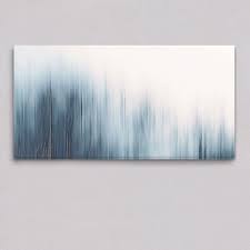 Handpainted in a lovely blue ombre, the metal wall art features wavy designs for a grand focal point. Unframed Canvas Print Blue Ombre