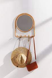 Home Decor Art Wall Hangings More Urban Outfitters Storage Mirror Rattan Mirror Mirror With Hooks