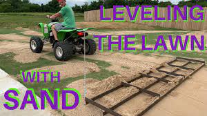 Topdressing your lawn will help to even out any depressions caused by drainage problems, rotting roots, and burrows. Top Dressing And Leveling With Sand For A Flat Lawn Youtube