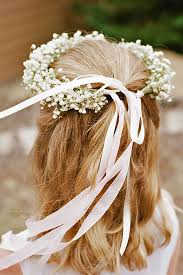 Baby S Breath Wedding Ideas For Rustic Weddings Wedding Forward Flower Girl Hair Wreath Flower Girl Hairstyles Babys Breath Wedding