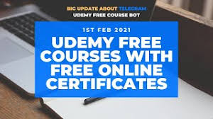 Udemy.com has been visited by 100k+ users in the past month 1 February Udemy Free Courses With Free Online Certificates Telegram Bot To Get Free Udemy Courses Youtube