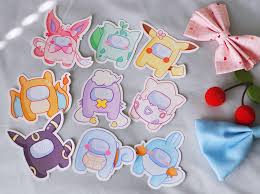 The among us twitter account (which is currently sitting at 1.2 million followers) even acknowledged the pokémong us mutation, simply saying what have you done. Among Us X Pokemon Stickers Set 1 Mochi Cafe