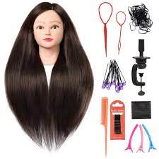 Maybe you would like to learn more about one of these? Buy Silky 26 28 Long Hair Mannequin Head With 60 Real Hair Hairdresser Practice Training Head Cosmetology Manikin Doll Head With 9 Tools And Clamp 4 Brown Makeup On Online In Turkey B076p5b2r2