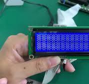 Character Stn Blue 1602 Dots COB LCD Display Module with White Backlight