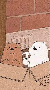 pin by elizza on الدببه الثلاثهbaer bear wallpaper we bare bears wallpapers cute cartoon wallpapers