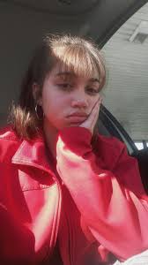 Any curtain bang is suitable for an oval face shape. Red Aesthetic Short Hair And Bangs Hairstyles With Bangs Short Hair With Bangs Aesthetic Hair