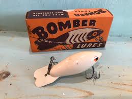 Antique Vintage Wooden Bomber Fishing Lure 1940s Etsy Old Fishing Lures Vintage Fishing Lures Fishing Bobber