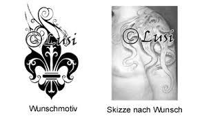 Hier Bekommt Jeder Sein Individuelles Tattoomotiv Das Ich Auf Wunsch Zeichne