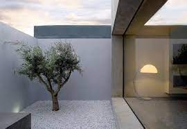 This is an example of a small modern courtyard. 16 Minimal Courtyards With Just A Hint Of Nature