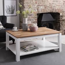 Whether it is a side table for living room or a coffee table, the choice you make is more important for your interior design. Hever Coffee Table In White And Natural Pine Noa An Nani