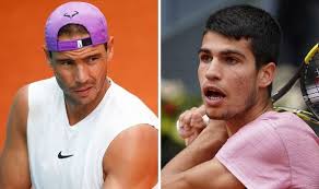 Rafael nadal is aiming to capture a record 21st grand slam title this week. What Rafael Nadal Has Said About Carlos Alcaraz Ahead Of Madrid Open Clash Tennis Sport Express Co Uk
