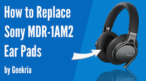 Amazon.com: Geekria QuickFit Replacement Ear Pads for Sony MDR-1AM2,  MDR-1AM2/B Headphones Ear Cushions, Headset Earpads, Ear Cups Cover Repair  Parts (Black/Plastic Ring) : Electronics