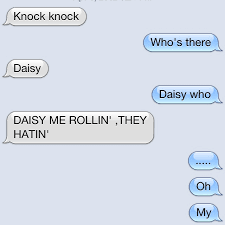 This is a collection of best and top 12 knock knock jokes which is so hilarious and funny too.more texts video: Good Knock Knock Jokes To Tell Your Crush