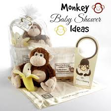 You should utilize the color of a selected coloration for the nursery or child's gender, it is going to be very helpful in arranging decorations. Monkey Baby Shower Ideas Aa Gifts Baskets Blog