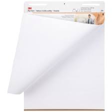 3m flip chart pad 635 x 762mm white