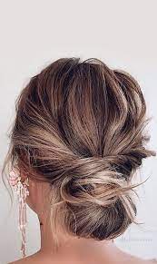 54 Cute Updo Hairstyles That Are Trendy For 2021 Signature Bun In 2021 Casual Updos For Long Hair Updos For Medium Length Hair Short Hair Updo