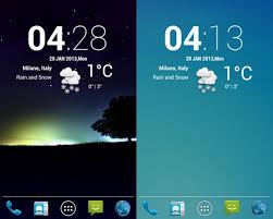 20 Beautiful Weather Widgets For Your Android Home Screens Widget Design Android Widgets Homescreen