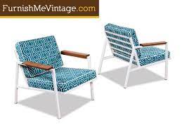 Patio set vintage rare brown jordan patio set perriwinkle blue! Restored Mid Century Modern Outdoor Chairs 3 Available