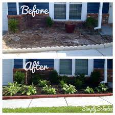 Landscaping On A Budget Home Landscaping Front Yard Landscaping Design Front Yard Curb Appeal