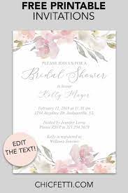Bridal Shower Printable Invitation Blush Floral Chicfetti Free Wedding Invitation Templates Printable Bridal Shower Invitations Templates Bridal Shower Invitations Printable Free