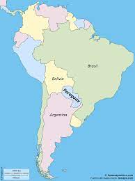 Mapa do brasil, bolívia, paraguai e uruguai; Limites De Paraguay Con Mapa Saber Es Practico