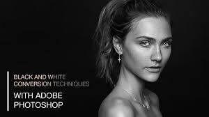 Black And White Portrait Photoshop Black And White Photo Conversion For Portrait Beauty And Fashion Photoshop Black And White Portrait Photoshop White Fashion Photography