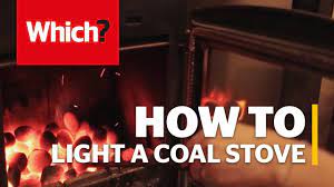 How To Light A Coal Stove - Youtube