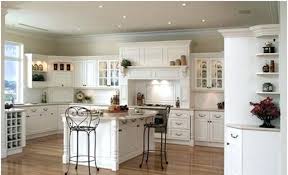 a navy and white kitchen renovation in