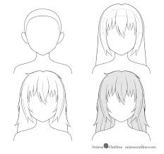 1500x1000 model hairstyles for male anime hairstyles how to draw anime hair. How To Draw Anime And Manga Hair Female Animeoutline