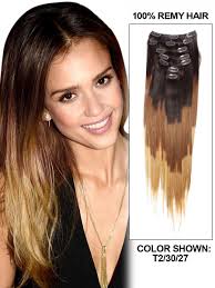 Over 800 sku to choose from. 22 Inch Captivating Ombre Clip In Hair Extensions Three Tone Straight 9 Pieces