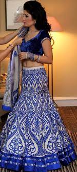 Love This Royal Blue And White Indian Dress Indian Bridal Wear Indian Couture Indian Attire