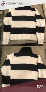 Black And White Striped Sweater Mens Men S Zara Turtleneck Striped Sweater Sweaters Stripe Sweater Turtle Neck