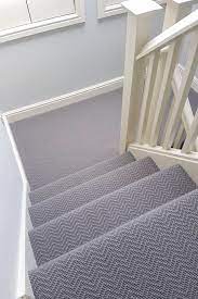 Alternative Flooring S Wool Iconic Chevron Tower Installation By Carpet Studio Alternative Flooring Stair Runner Carpet Carpet Staircase