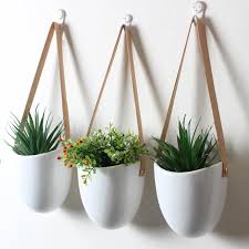 Abella white ceramic wall decor, s/3. Creative White Ceramic Wall Hanging Planters Home Living Room Succulent Plant Pots Hanging Flower Pot Wall Decor Vase Bonsai Flower Pots Planters Aliexpress
