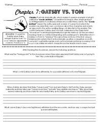 The great gatsby (1925 book): The Great Gatsby Chapter 7 Who Is Winning Engaging Activity Engagement Activities Gatsby English Literature Notes