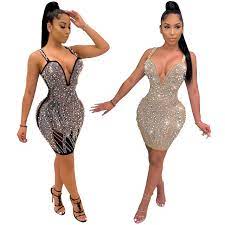 Fashion Girl Evening Dress 2020 Plus Size Women Jewel Clothes Sexy Girl Party Dress Lady Diamond Spaghetti Strap Mini Cloth Buy Short Dresses Africa Dress Casual Dress Product On Alibaba Com