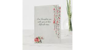 With unending love and support. Sympathy Message Watercolor Flowers Card Zazzle Com