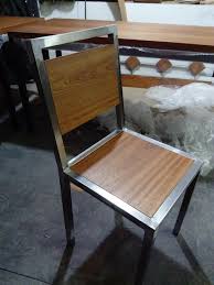 Chaise Bois Et Acier Mes Meubles Bois Metal Salvabrani Mobilya Sandalye Ic Mekan
