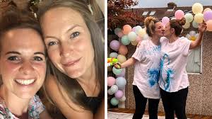 British lesbian couple open up about the 'rollercoaster' carrying each  other's babies using IVF