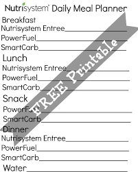 Nutrisystem Week 4 Check In How I Keep Track A Free Printable Real Advice Gal Nutrisystem Meal Planning Printable Weekly Nutrisystem Recipes