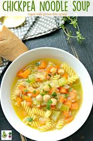 Chickpea Noodle Soup Easy Vegan Recipe Recipe Vegan Recipes Easy Vegan Soup Recipes Vegetarian Soup Recipes