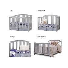 Your Little One Can Sleep Soundly In The Sorelle Berkley 4 In 1 Convertible Crib In Grey The 4 In 1 Crib Converts Cribs Convertible Crib Grey Convertible Crib