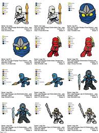 лего ниндзяго 1 2 3 4 5 6 7 Package 8 Lego Ninjago Embroidery Designs Sizes 4 4 100 100 5 7 130 180 Pes Jef Hus Etc