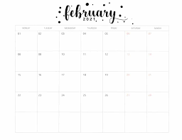 Through february 2021 calendar printable set goals in the right way. Free Simple February 2021 Calendar Printables World Of Printables