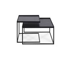 This handcrafted selection offers a rich mango wood top and sturdy iron frame, providing your living room a sleek modern industrial vibe. Tray Tables Square Tray Coffee Table Set S L Trays Not Included Architonic