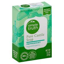 Simple soap bar 125g twin pack x 4 packs these pictures of this page are about simple pure soap bar for sensitive skin 2 x 125g. Pick N Save Simple Truth Peppermint Pure Castile Bar Soap 4 5 Oz
