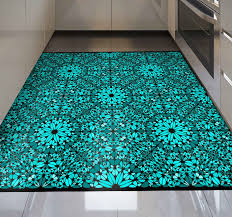 Moroccan tiles house is a company which excels in fabricating and innovating handmade mosaic and cement tiles (moroccan tiles/zellige). Detailed Teal Mosaic Mosaic Floor Tiles Tenstickers